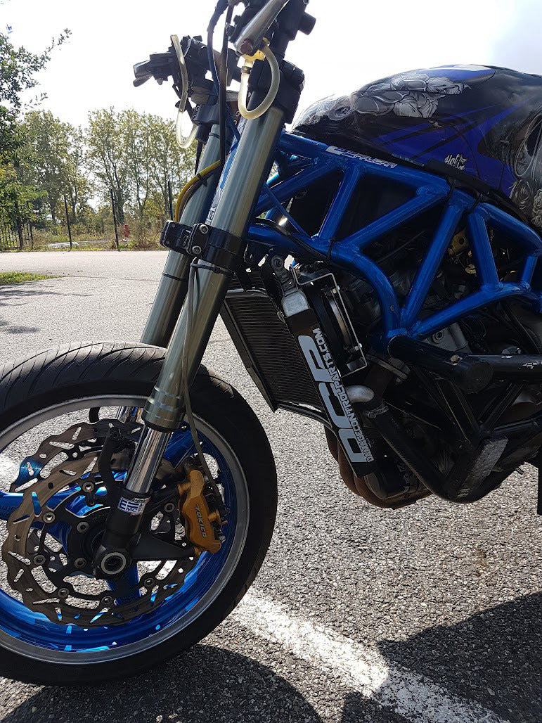 2003-2004 Kawasaki ZX-6 / 636 radiator support on bike